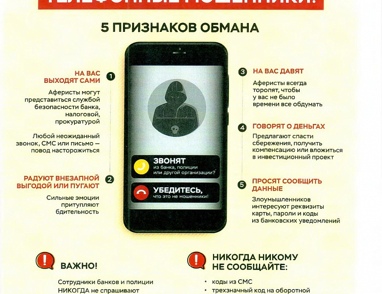 Информация об основных схемах преступлений, совершаемых мошенническим путем, в том числе с использованием IT-технологий